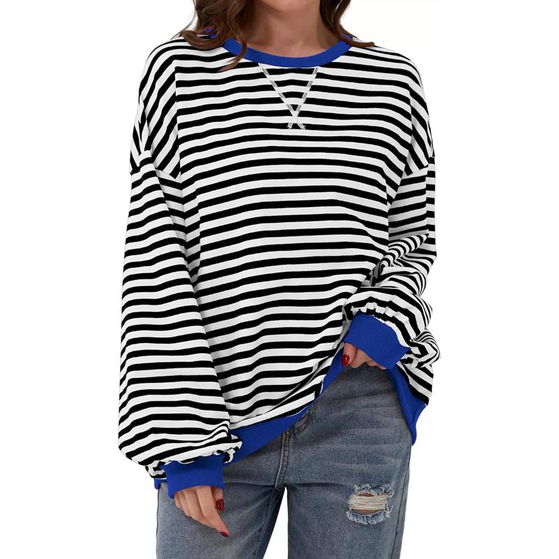 Autumn Winter Casual Loose Women s Cotton Sweatshirts Striped Pattern Crew Neck Full Sleeve Sports Hoodie M чорний/білий
Autumn Winter Casual Loose Women s Cotton Sweatshirts Striped Pattern Crew Neck Full Sleeve Sports Hoodie M чорний/білий