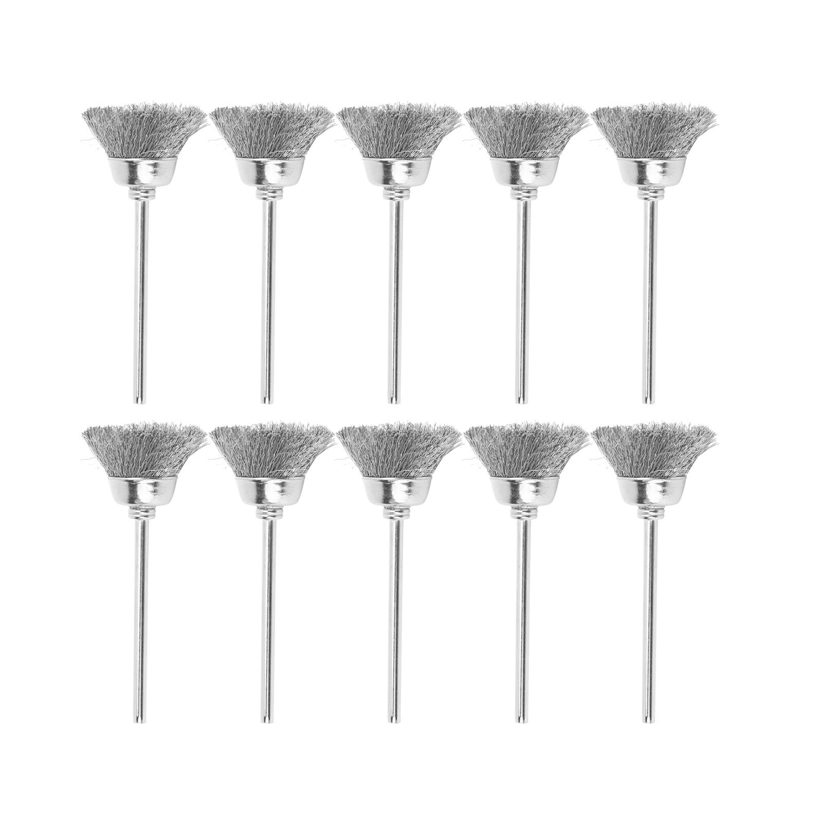 10Pcs Wire Wheel Brush Set Electric Cup Stainless Steel Drill Accessory for Polishing Cleaning(Bowl
10Pcs Wire Wheel Brush Set Electric Cup Stainless Steel Drill Accessory for Polishing Cleaning(Bowl