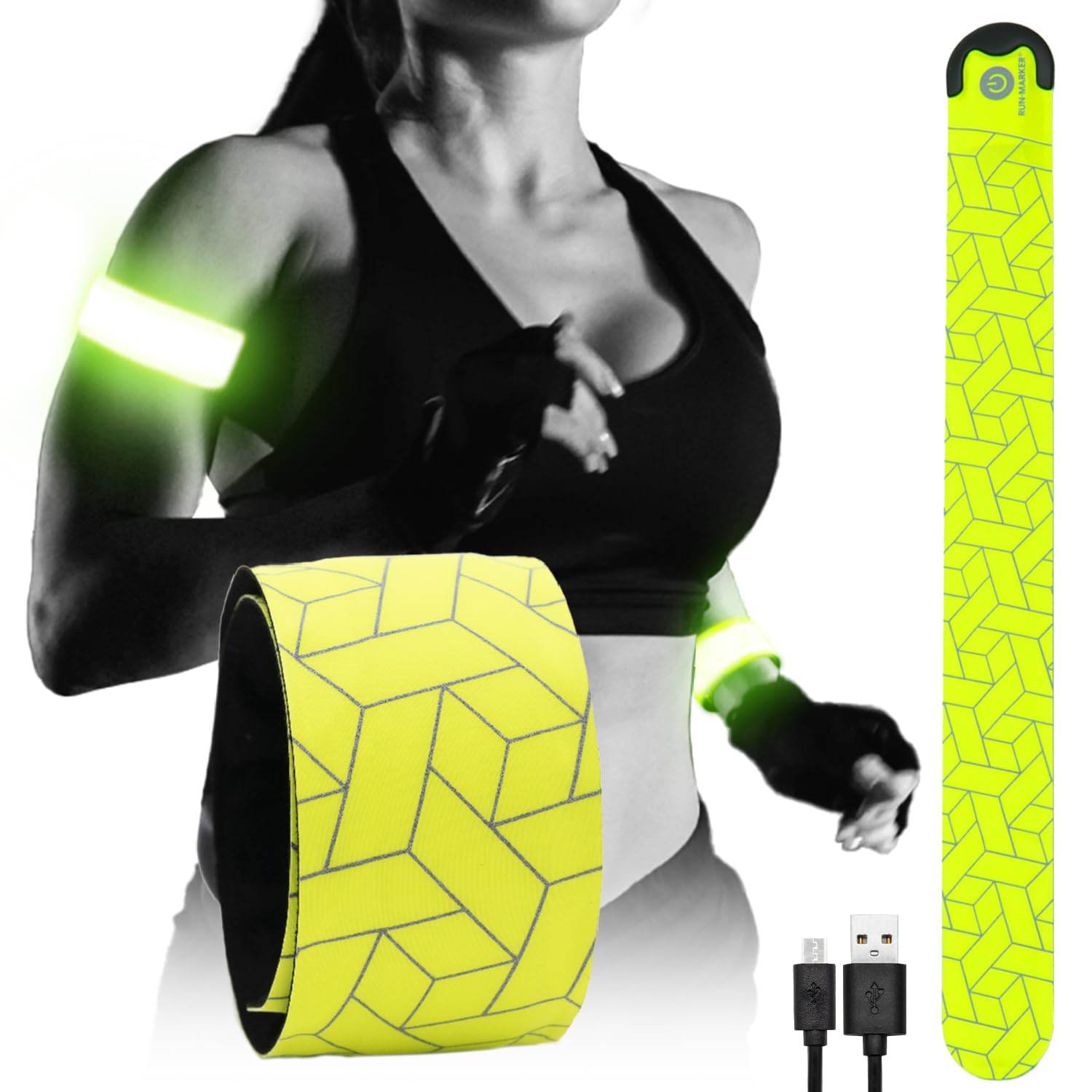 HAPPYJOINT Беговой маркер, зарядка, мигающий, на руку/запястье
HAPPYJOINT Беговой маркер, зарядка, мигающий, на руку/запястье