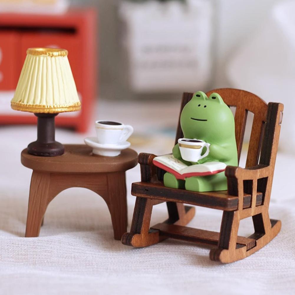 Cute Sitting Frogs Craft Resin Drinking Coffee Frog Micro Landscape Miniature Frog Read Book Figurines for Shelf Desk Decoration
Cute Sitting Frogs Craft Resin Drinking Coffee Frog Micro Landscape Miniature Frog Read Book Figurines for Shelf Desk Decoration