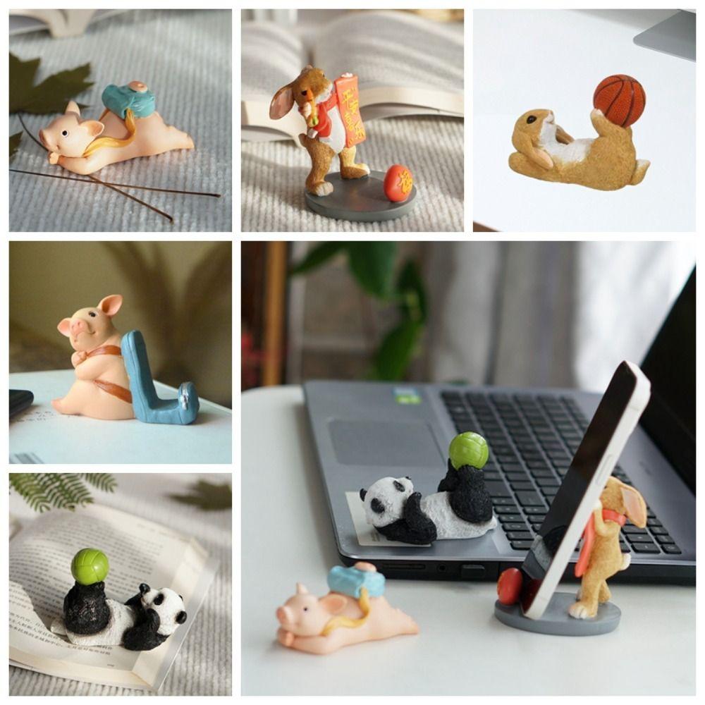 Animal Figurines Panda Desk Mobile Phone Holder Ornament Pig Backpack Model Toy Office Decor Style E
Animal Figurines Panda Desk Mobile Phone Holder Ornament Pig Backpack Model Toy Office Decor Style E