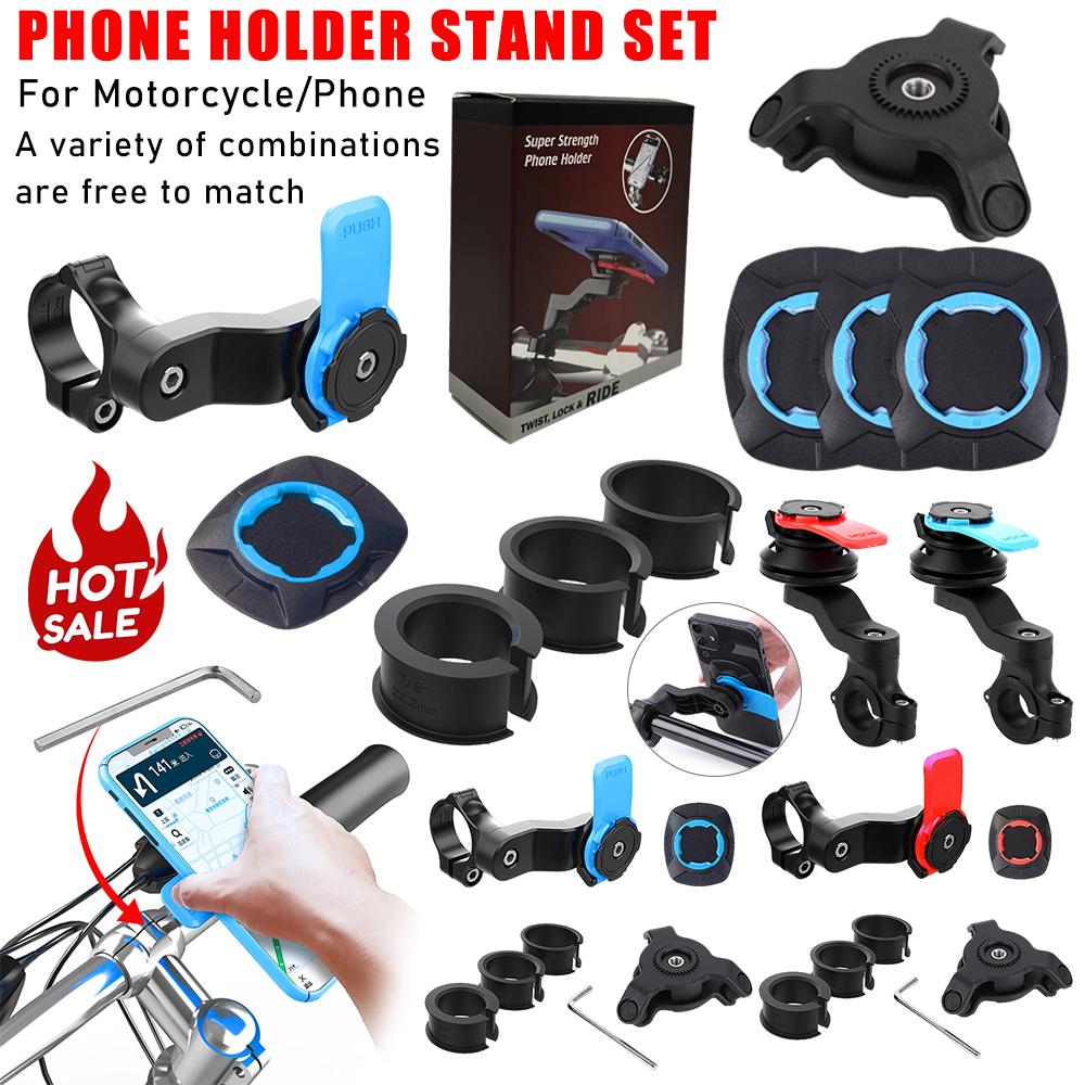 Motorcycle Bike Phone Holder Anti Slip Absorber Phone Holder Stand 360° Rotatable Anti-Shock Handlebar Phone Security Brackets
Motorcycle Bike Phone Holder Anti Slip Absorber Phone Holder Stand 360° Rotatable Anti-Shock Handlebar Phone Security Brackets