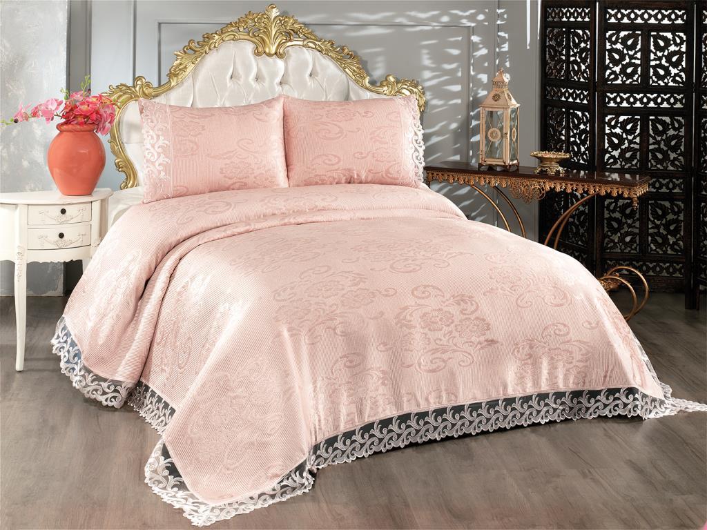 Комплект постельного белья Belins из 3 предметов, Покрывало 250x250 см, Кружево, Двойной размер Розовый
Комплект постельного белья Belins из 3 предметов, Покрывало 250x250 см, Кружево, Двойной размер Розовый