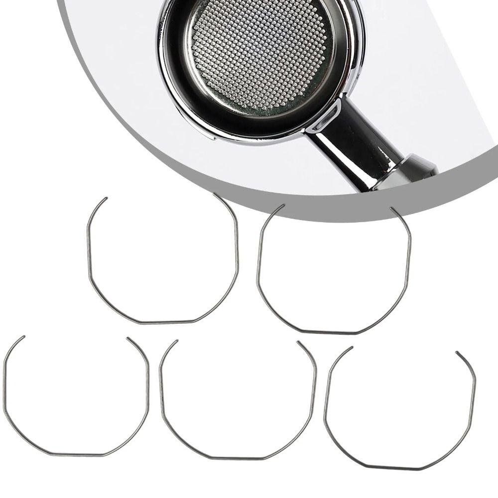 Silver Coffee Portafilter Basket Spring 51/54/58mm Spring Circlips Coffee Portafilters S
Silver Coffee Portafilter Basket Spring 51/54/58mm Spring Circlips Coffee Portafilters S