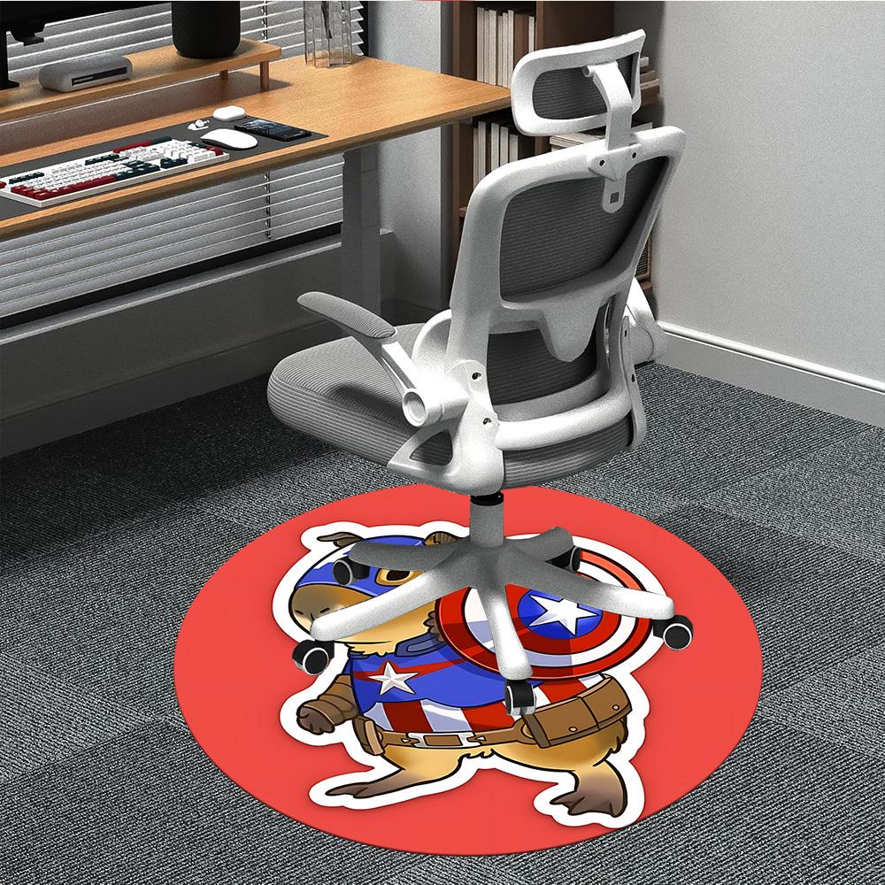 1pc Captain America Capybara Chair Carpet for Office, Non-slip, Soft and Durable Office Rug, Perfect for Office yy251226013 80cm by 80cm
1pc Captain America Capybara Chair Carpet for Office, Non-slip, Soft and Durable Office Rug, Perfect for Office yy251226013 80cm by 80cm