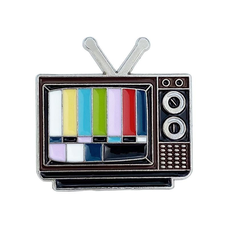 80s Vintage Cable Television TV Shape Brooches Colour Enamel Pins No Signal TV Television Brooch Parents Friend Badge Jewelry
80s Vintage Cable Television TV Shape Brooches Colour Enamel Pins No Signal TV Television Brooch Parents Friend Badge Jewelry
