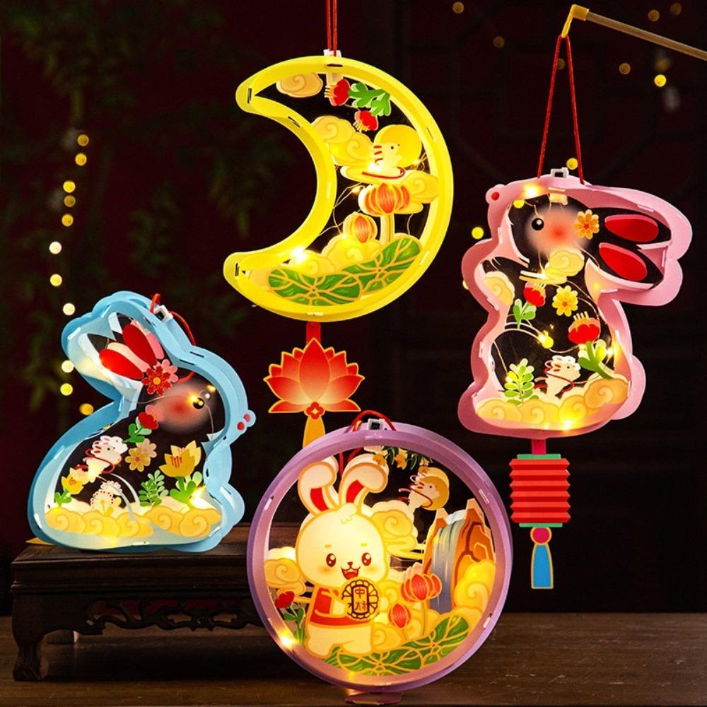 PVC Mid Autumn Rabbit Lantern Chinese Ancient Style Handheld Lantern Women Children style 7
PVC Mid Autumn Rabbit Lantern Chinese Ancient Style Handheld Lantern Women Children style 7