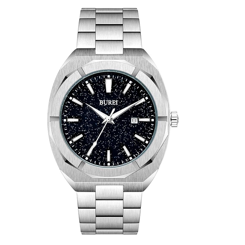BUREI watch men s analog quartz simple waterproof black arm clock Popularity Fashionable gentleman for men business casual night light Watch T
BUREI watch men s analog quartz simple waterproof black arm clock Popularity Fashionable gentleman for men business casual night light Watch T