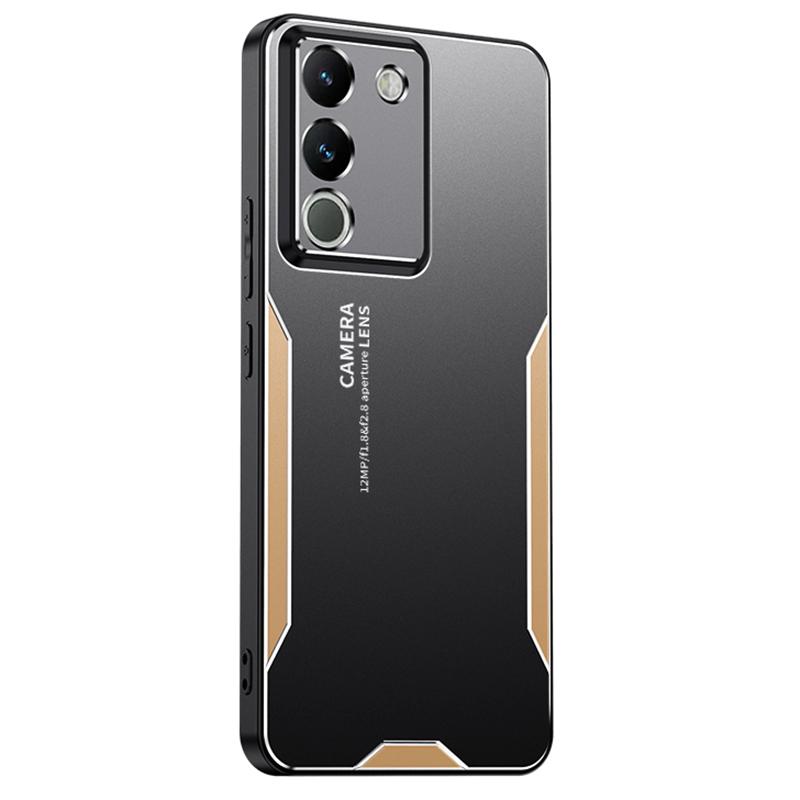 Для vivo Y200 (Индия) 5G Чехол для телефона из ПК+ТПУ+алюминиевого сплава, защита от падений, чехол для мобильного телефона Gold
Для vivo Y200 (Индия) 5G Чехол для телефона из ПК+ТПУ+алюминиевого сплава, защита от падений, чехол для мобильного телефона Gold