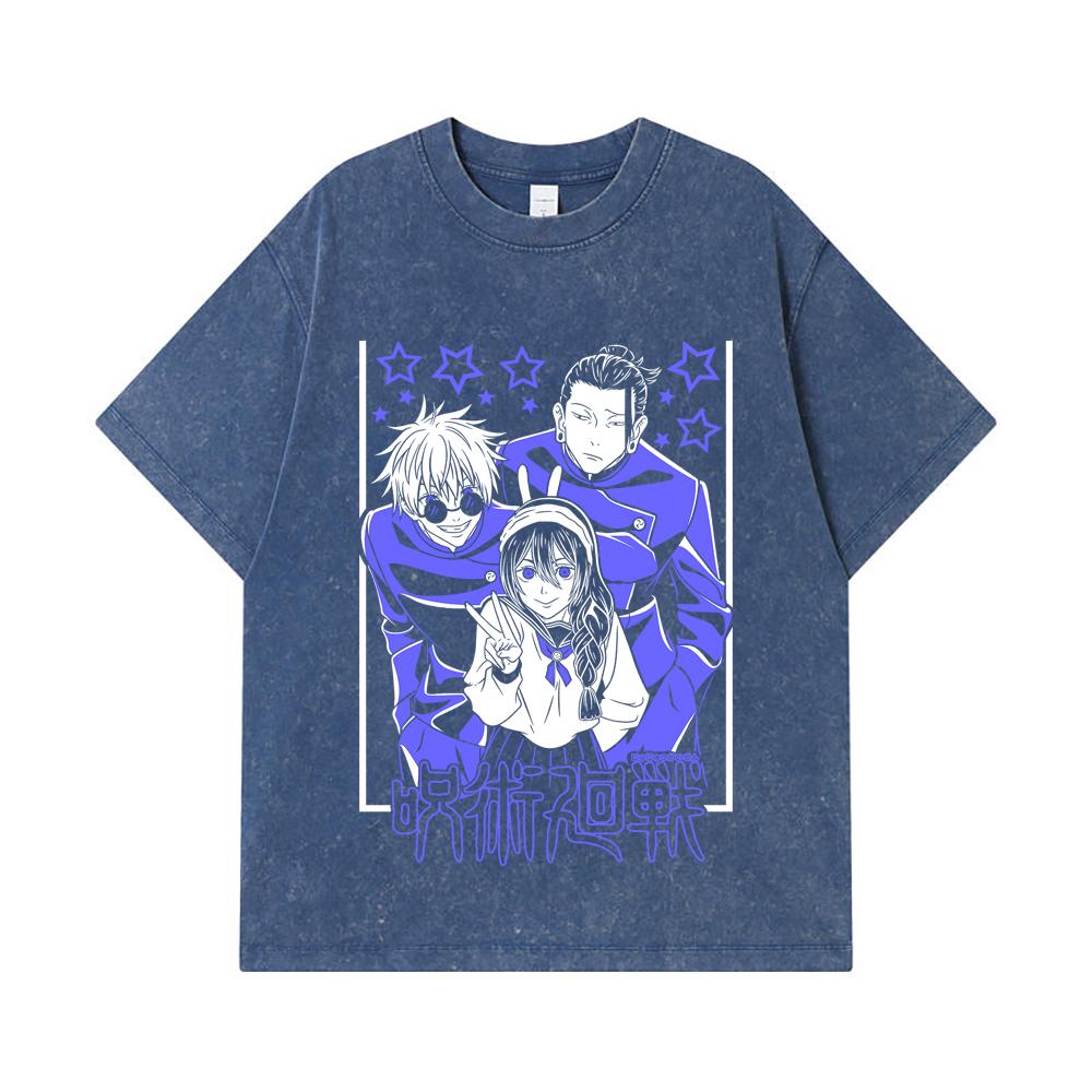 275 GSM Washed T-shirts 100% Cotton Jujutsu Kaisen V54 Print Unisex Heavy Cotton T Shirt 2XL королівський синій колір
275 GSM Washed T-shirts 100% Cotton Jujutsu Kaisen V54 Print Unisex Heavy Cotton T Shirt 2XL королівський синій колір