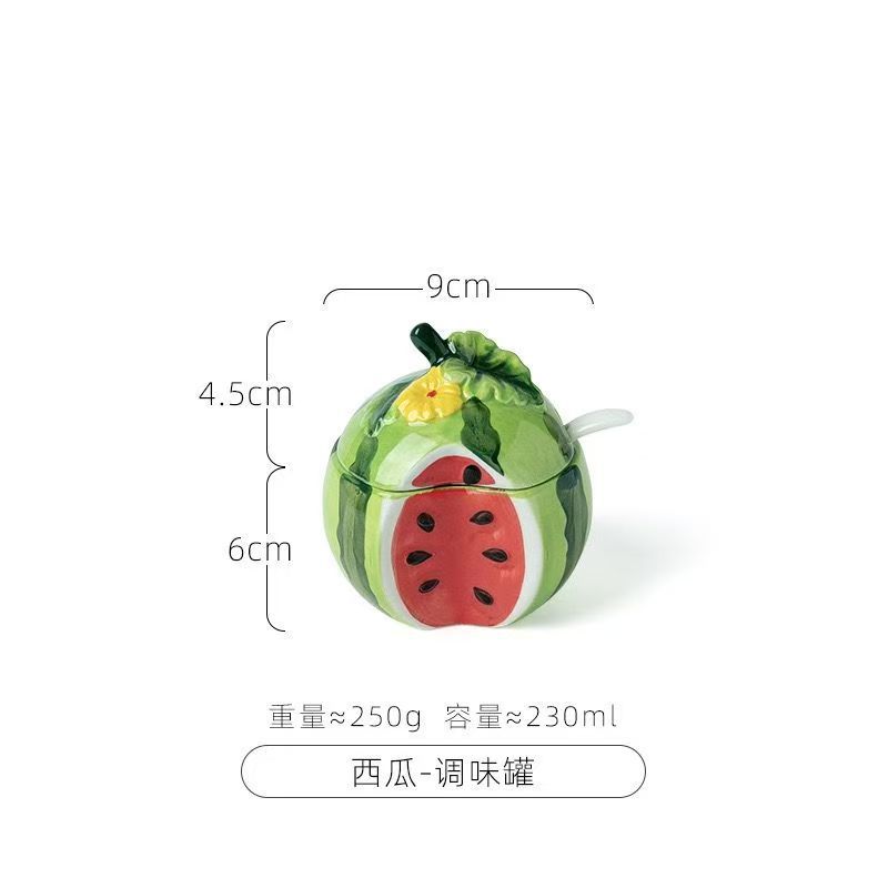 Ceramic Seasoning Jars Bottle Kitchens Accessories Fruit Melon Shape Pumpkin Tomato Spices Storage with Lid &Spoon Kitchen Items
Ceramic Seasoning Jars Bottle Kitchens Accessories Fruit Melon Shape Pumpkin Tomato Spices Storage with Lid &Spoon Kitchen Items