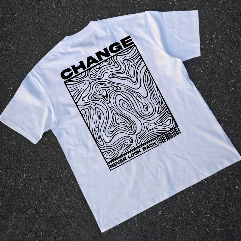Change Never Look Back Typography Print T-Shirt Breathable Cool, Comfortable Wear,Daily Casua XXL білий
Change Never Look Back Typography Print T-Shirt Breathable Cool, Comfortable Wear,Daily Casua XXL білий