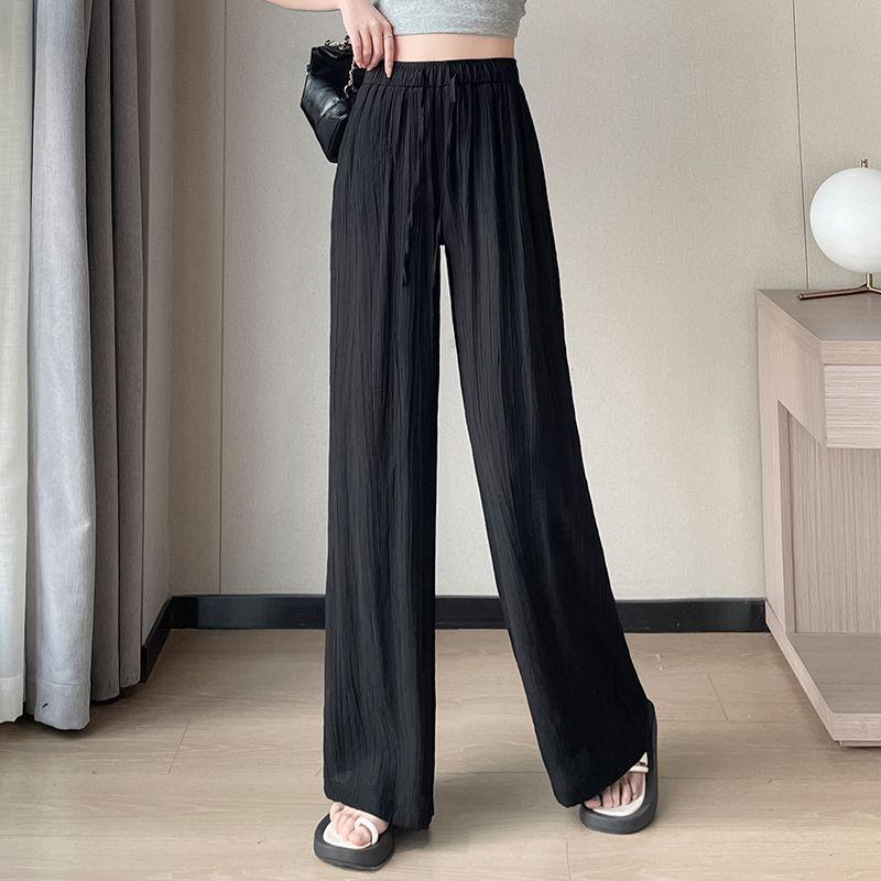 2024 Women s Pleated Ice Silk Wide-Leg High-Waisted Pants - Summer Thin, Loose, Cool, Straight-Leg Draping Yamamoto Style. M 98-110 kg чёрный
2024 Women s Pleated Ice Silk Wide-Leg High-Waisted Pants - Summer Thin, Loose, Cool, Straight-Leg Draping Yamamoto Style. M 98-110 kg чёрный