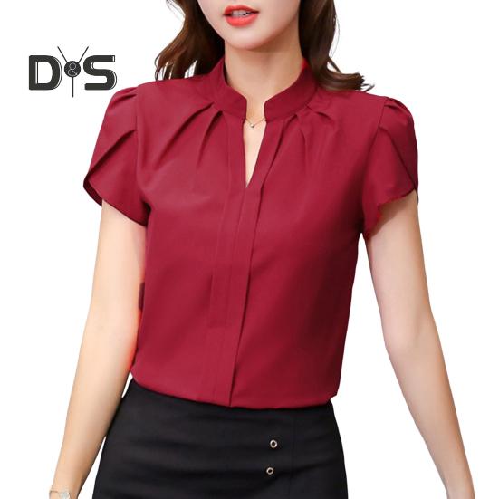 Летняя шифоновая рубашка с воротником-стойкой и v-образным вырезом, пуловер с короткими рукавами и лепестками, однотонная тонкая женская блузка, рабочая одежда M вино красного
Летняя шифоновая рубашка с воротником-стойкой и v-образным вырезом, пуловер с короткими рукавами и лепестками, однотонная тонкая женская блузка, рабочая одежда M вино красного