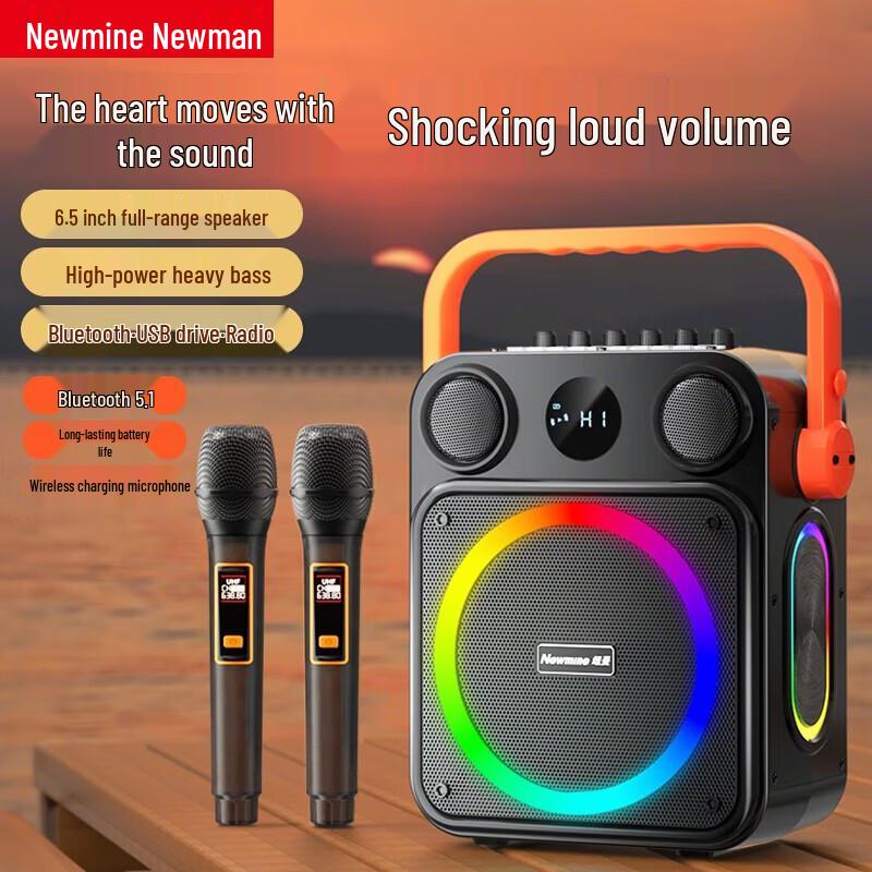 Newsmy K516 Portable Bluetooth Karaoke Speaker
Newsmy K516 Portable Bluetooth Karaoke Speaker