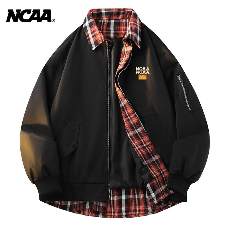 NCAA American Retro Plaid Lapel Faux Two-Piece Jacket 2XL
NCAA American Retro Plaid Lapel Faux Two-Piece Jacket 2XL