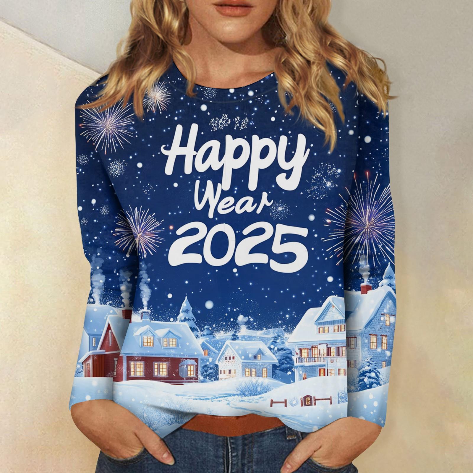 Женский повседневный модный сексуальный удобный рождественский принт с круглым вырезом и длинными рукавами XL
Женский повседневный модный сексуальный удобный рождественский принт с круглым вырезом и длинными рукавами XL