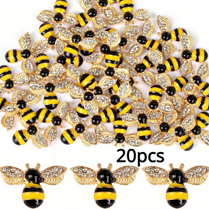 20pcs Sparkling Rhinestone Honeybee Charms Set - Colorful Bejeweled Bee Pendants for DIY Jewelry Making & Crafts 20pcs жовтий
20pcs Sparkling Rhinestone Honeybee Charms Set - Colorful Bejeweled Bee Pendants for DIY Jewelry Making & Crafts 20pcs жовтий