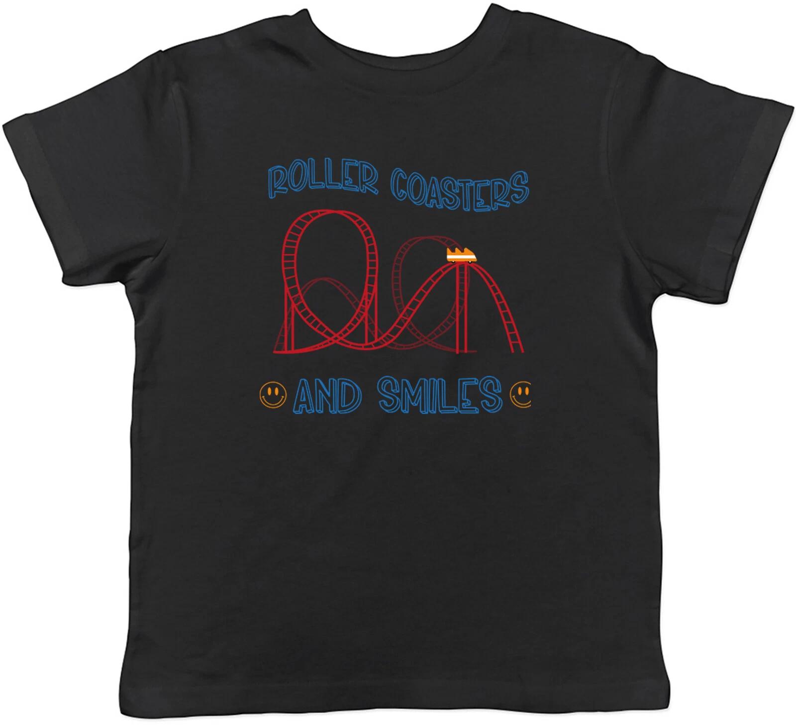 Roller Coasters & Smiles T-Shirt Theme Park Train Track Lover Childrens Boy Girl 100
Roller Coasters & Smiles T-Shirt Theme Park Train Track Lover Childrens Boy Girl 100