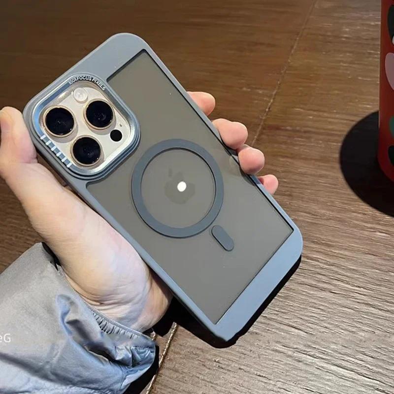 Чехол для телефона из титанового серого армированного силикона Magsafe с металлической оправой линзы для iPhone 11 15 14 13 12 16 Pro Max, магнитный жесткий чехол For iPhone 16 Pro Max серый
Чехол для телефона из титанового серого армированного силикона Magsafe с металлической оправой линзы для iPhone 11 15 14 13 12 16 Pro Max, магнитный жесткий чехол For iPhone 16 Pro Max серый
