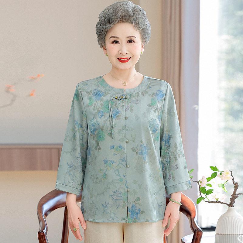 2026 New Style Summer Shirt for Middle-aged and Elderly Women – Lightweight Chinese Design for Moms and Grandmas 4XL - 135-150 jin
2026 New Style Summer Shirt for Middle-aged and Elderly Women – Lightweight Chinese Design for Moms and Grandmas 4XL - 135-150 jin