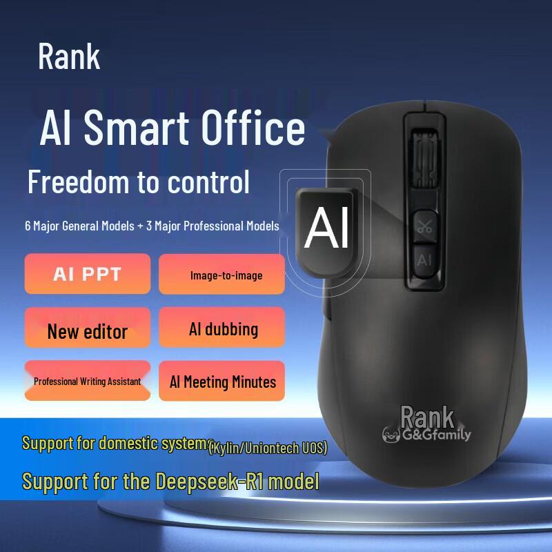 Gezhige GS60 AI Wireless Smart Mouse
Gezhige GS60 AI Wireless Smart Mouse