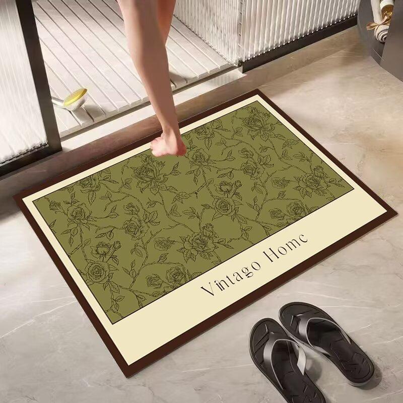 Toilet floor mat, bathroom door water-absorbing quick-drying foot mat, toilet non-slip carpet, soft diatom mud mat 40x60cm15.7x23.6in
Toilet floor mat, bathroom door water-absorbing quick-drying foot mat, toilet non-slip carpet, soft diatom mud mat 40x60cm15.7x23.6in