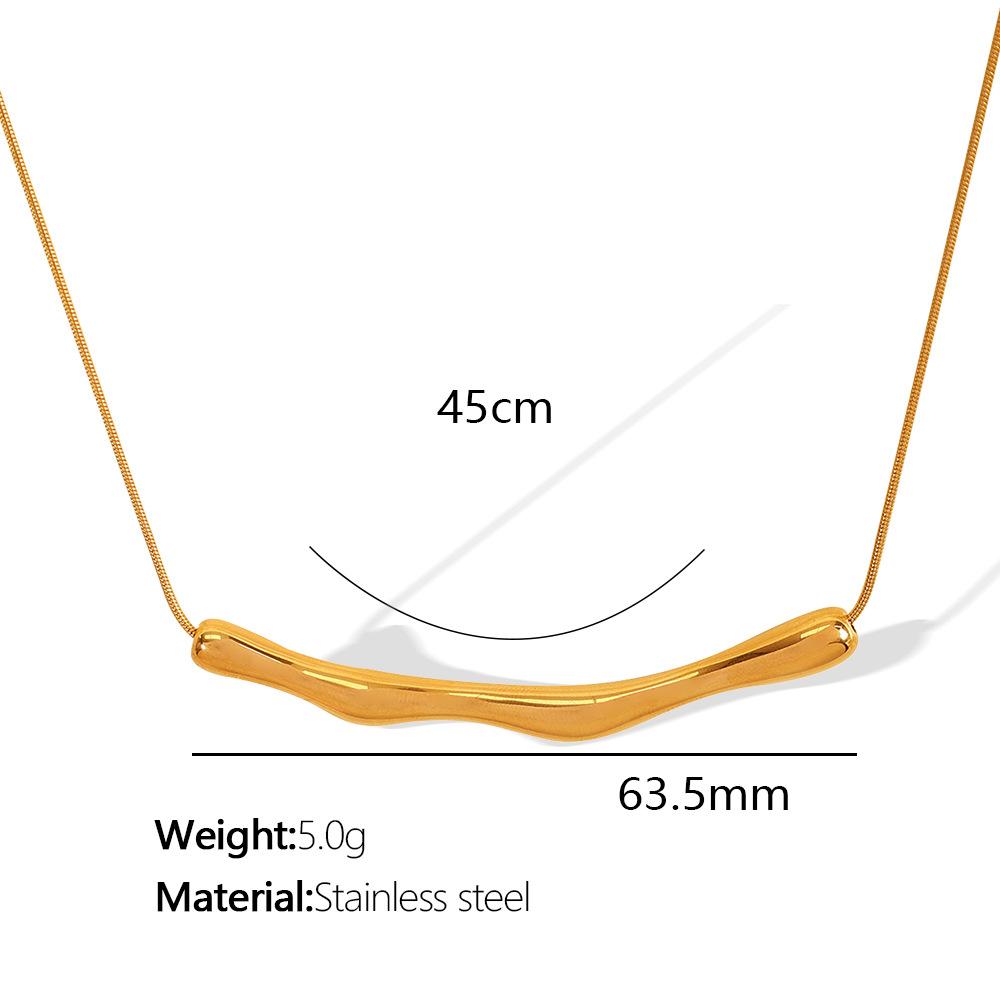 European and American Cold Wind Triangular Arc Tube Pendant, Arc Necklace Temperament Advanced Sense Irregular Fold Pendant 2026 45CM
European and American Cold Wind Triangular Arc Tube Pendant, Arc Necklace Temperament Advanced Sense Irregular Fold Pendant 2026 45CM