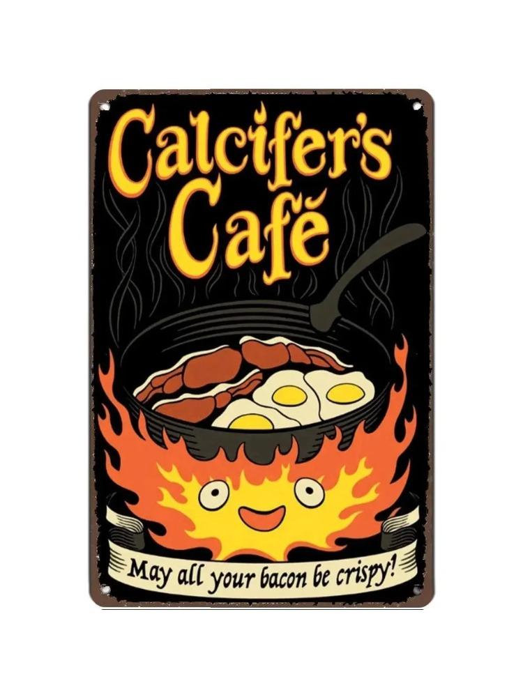 1PC Calcifers Cafe May All Your Bacon Be Crispy Metal Wall Sculpture|Retro Tin,Halloween&Christmas Gift,Home/Bathroom Decor 20x30cm(7.8x11.8inch)
1PC Calcifers Cafe May All Your Bacon Be Crispy Metal Wall Sculpture|Retro Tin,Halloween&Christmas Gift,Home/Bathroom Decor 20x30cm(7.8x11.8inch)