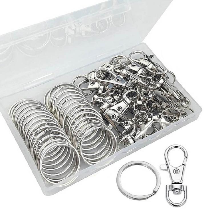 60PCS/Pack Metal Lanyard Hook Snap For Lobster Clasp Clips Handmade Accessories 1
60PCS/Pack Metal Lanyard Hook Snap For Lobster Clasp Clips Handmade Accessories 1