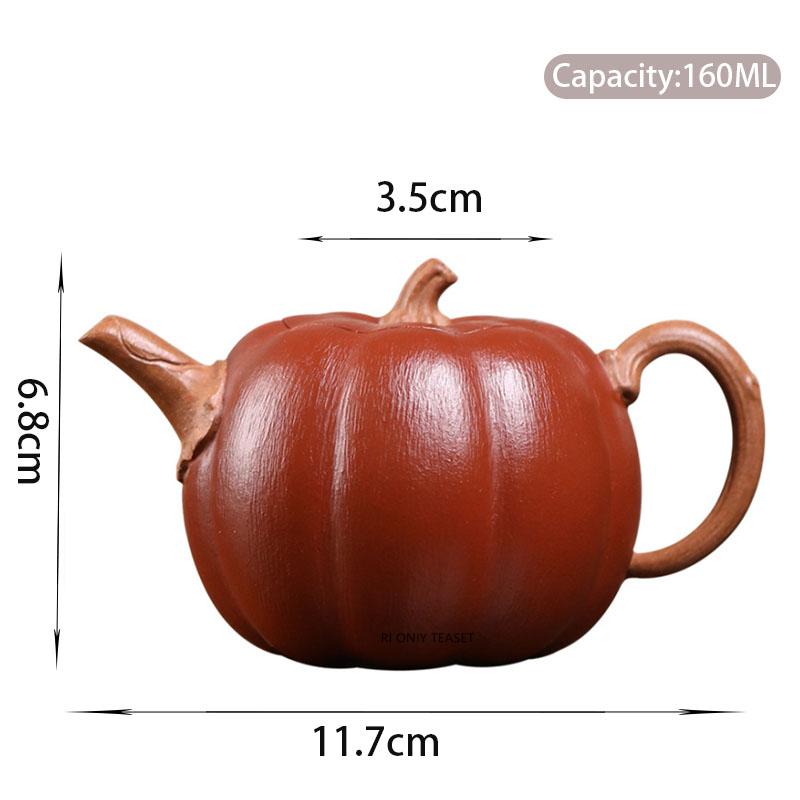 160ml Chinese Yixing Purple Clay Teapots Creative Handmade Pumpkin Shape Zisha Tea Pot Beauty Tea Infuser Kettle Teaware
160ml Chinese Yixing Purple Clay Teapots Creative Handmade Pumpkin Shape Zisha Tea Pot Beauty Tea Infuser Kettle Teaware