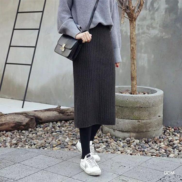 Women s Clothing, Autumn and Winter Knitted Skirt, Solid Color, Slit Ribbed Midi Skirt for Women One size
Women s Clothing, Autumn and Winter Knitted Skirt, Solid Color, Slit Ribbed Midi Skirt for Women One size