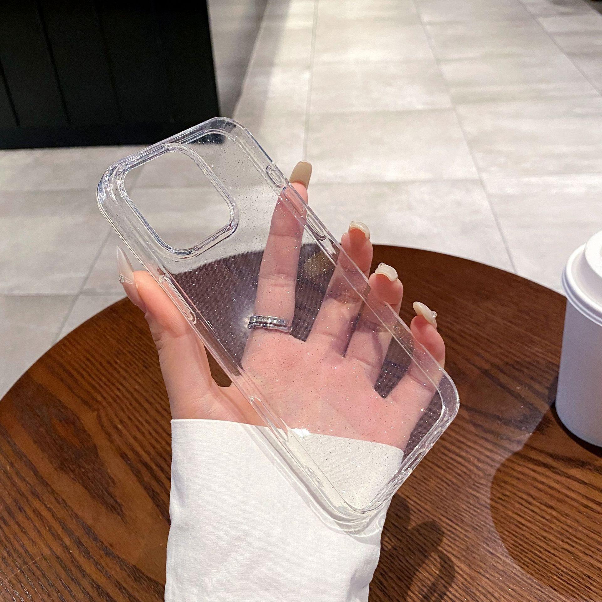 Simple Transparent Glitter Powder Suitable for Apple 16promax Mobile Phone Case Apple 15pro Soft Shell 14 13 Protective Case Apple 16
Simple Transparent Glitter Powder Suitable for Apple 16promax Mobile Phone Case Apple 15pro Soft Shell 14 13 Protective Case Apple 16