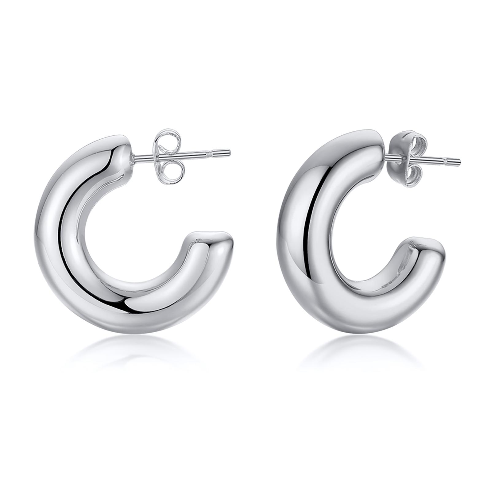 Hollow Tube Hoop Earring for Women, Stainless Steel Medium Bold Tarnish Free Minimalist 2026 Brincos
Hollow Tube Hoop Earring for Women, Stainless Steel Medium Bold Tarnish Free Minimalist 2026 Brincos