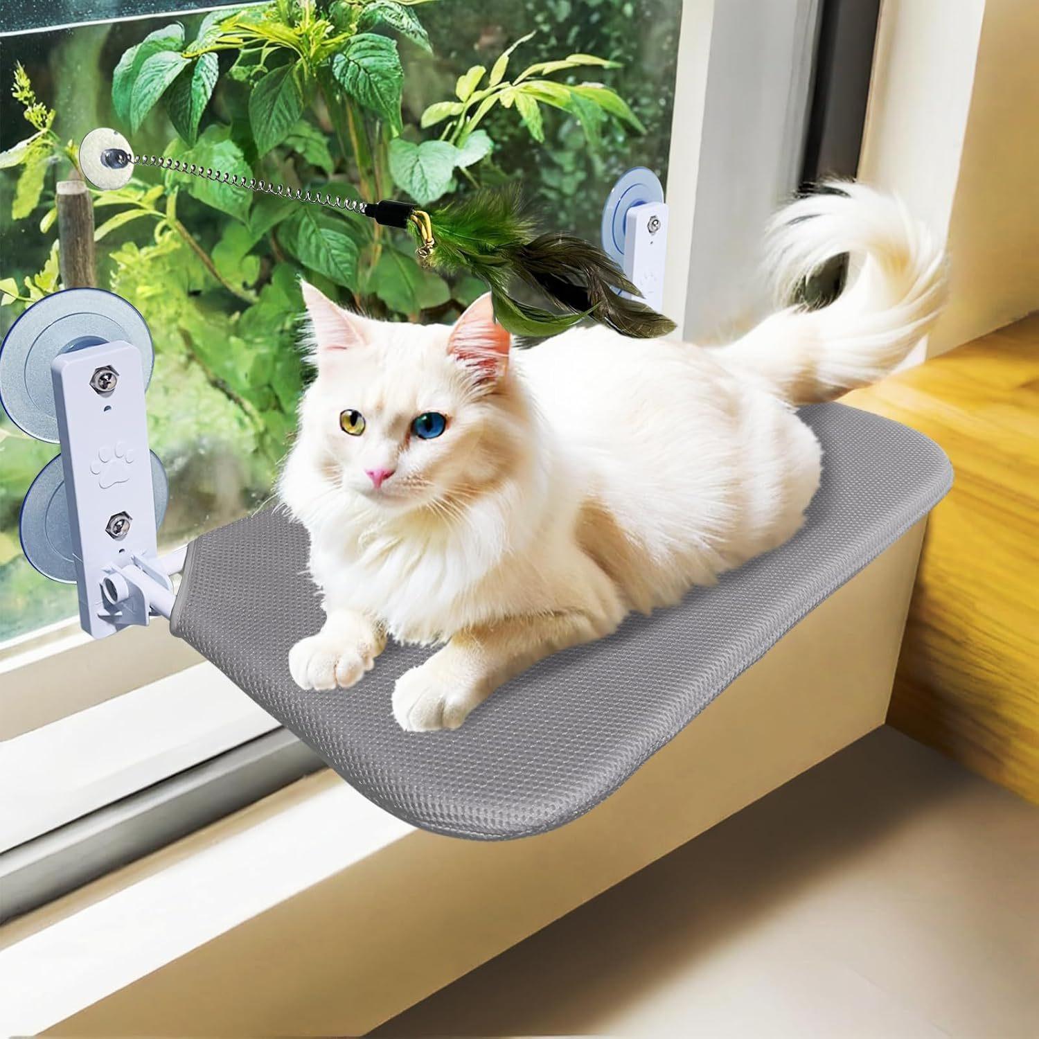 Foldable Cat Window Hammock Perch Pet Beds Strong Suction Cups Balcony Hanging Hammock for Small Large Cats 30x52cm
Foldable Cat Window Hammock Perch Pet Beds Strong Suction Cups Balcony Hanging Hammock for Small Large Cats 30x52cm