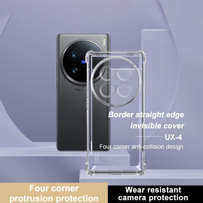 For vivo X100 Ultra 5G Case Straight Frame Four Corner Shockproof Clear TPU Cover Style A
For vivo X100 Ultra 5G Case Straight Frame Four Corner Shockproof Clear TPU Cover Style A