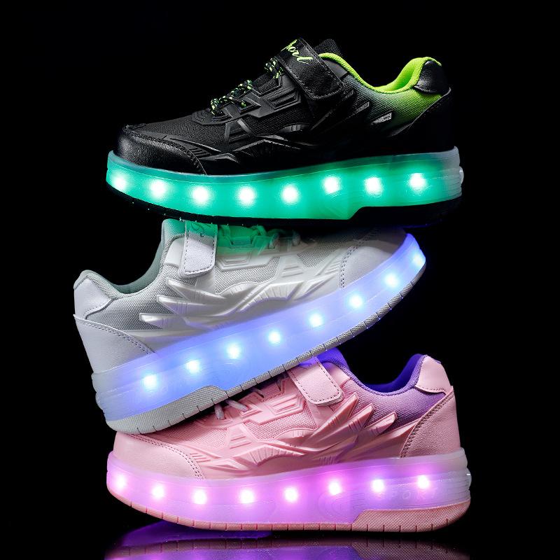 Amog new runaway shoes four-wheel pulley shoes boys children shoes with wheels girls skating shoes 28
Amog new runaway shoes four-wheel pulley shoes boys children shoes with wheels girls skating shoes 28