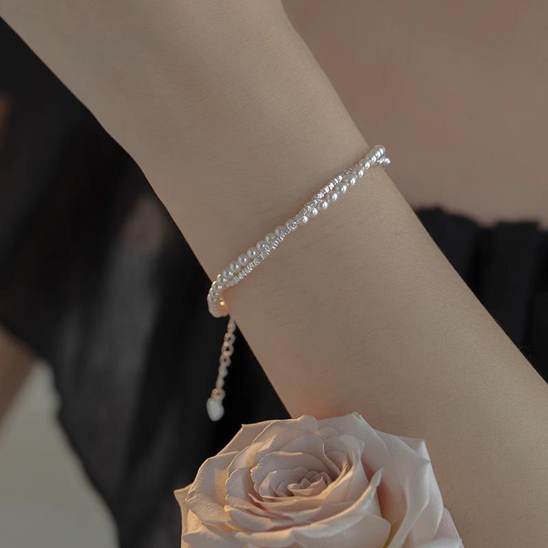 Silver Pearl Bracelet for Women - 2026 Elegant Light Luxury Hand String Jewelry
Silver Pearl Bracelet for Women - 2026 Elegant Light Luxury Hand String Jewelry