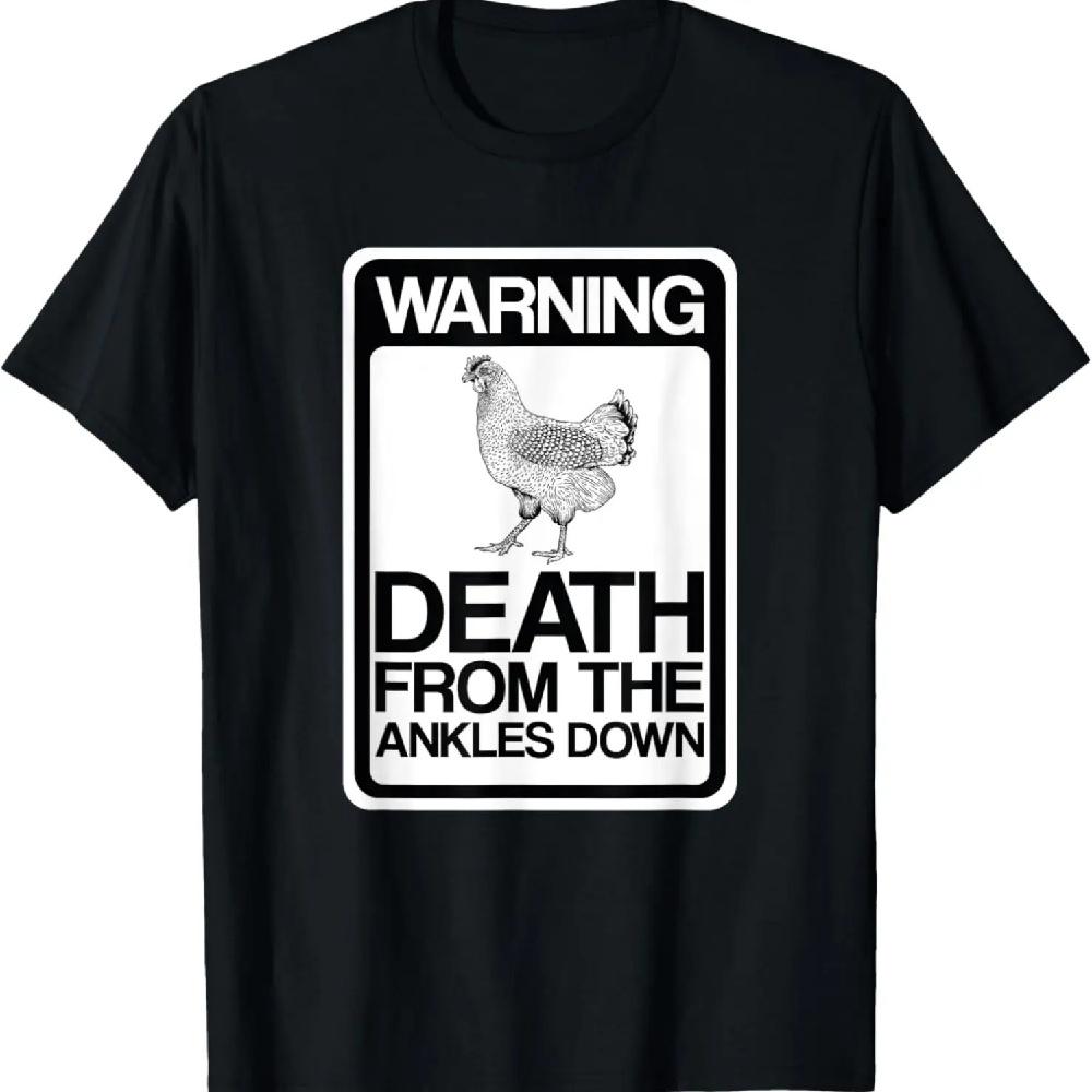 Angry Chicken Warning Death From The Ankles Down Chicken Pun T-Shirt XXXL чёрный
Angry Chicken Warning Death From The Ankles Down Chicken Pun T-Shirt XXXL чёрный