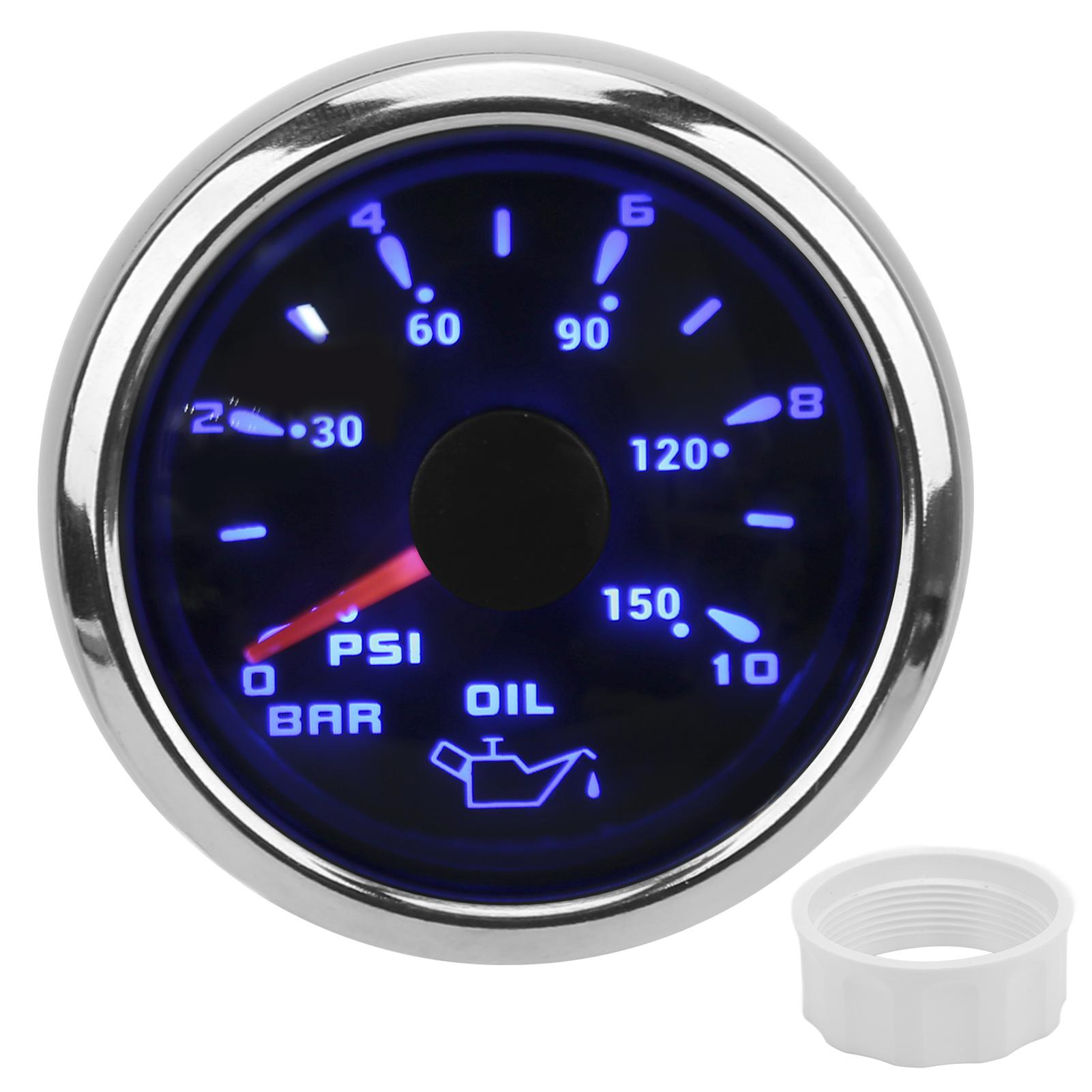 Oil Pressure Gauge Pointer 52mm/2.0in 10184ohm Colourful Backlight for Cars Boats
Oil Pressure Gauge Pointer 52mm/2.0in 10184ohm Colourful Backlight for Cars Boats