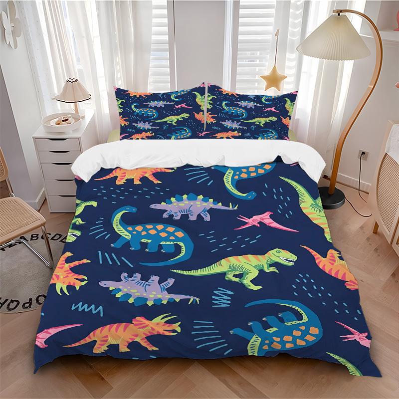 3pcs Animal-themed Dino World Soft and Comfortable Breathability, Bedding Set, Machine Washable, Suitable for All Seasons117 135x200cm
3pcs Animal-themed Dino World Soft and Comfortable Breathability, Bedding Set, Machine Washable, Suitable for All Seasons117 135x200cm