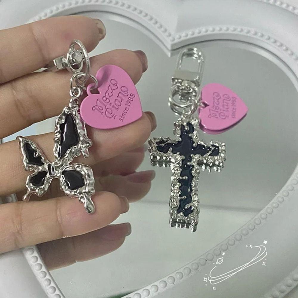 Irregular Gothic Butterfly Cross Key Chain Heart Cross Love Keychain Couple Friend Family Style A
Irregular Gothic Butterfly Cross Key Chain Heart Cross Love Keychain Couple Friend Family Style A