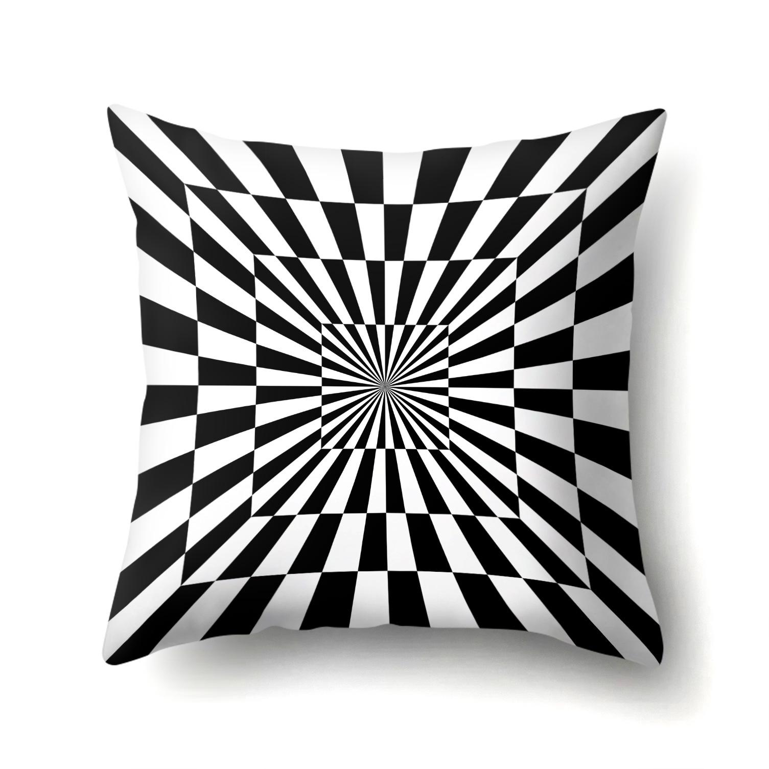 New European And American Products Geometric Abstract Twisted Black And White Pillowcases Fashionable Home Cushion Covers Don’T Be Dizzy 45 * 45 without pillow core
New European And American Products Geometric Abstract Twisted Black And White Pillowcases Fashionable Home Cushion Covers Don’T Be Dizzy 45 * 45 without pillow core