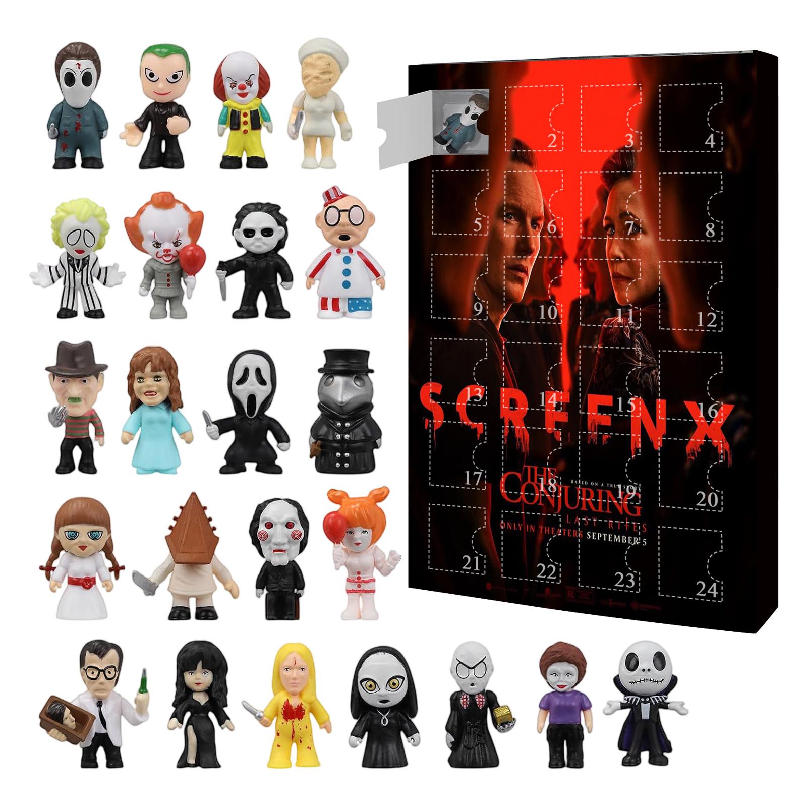 Хэллоуин Адвент-календарь, Хэллоуин Календарь обратного отсчета Для детей и взрослых с 24 шт. Классические коллекционные фигурки кукол, Кукла перед Рождеством One Size
Хэллоуин Адвент-календарь, Хэллоуин Календарь обратного отсчета Для детей и взрослых с 24 шт. Классические коллекционные фигурки кукол, Кукла перед Рождеством One Size