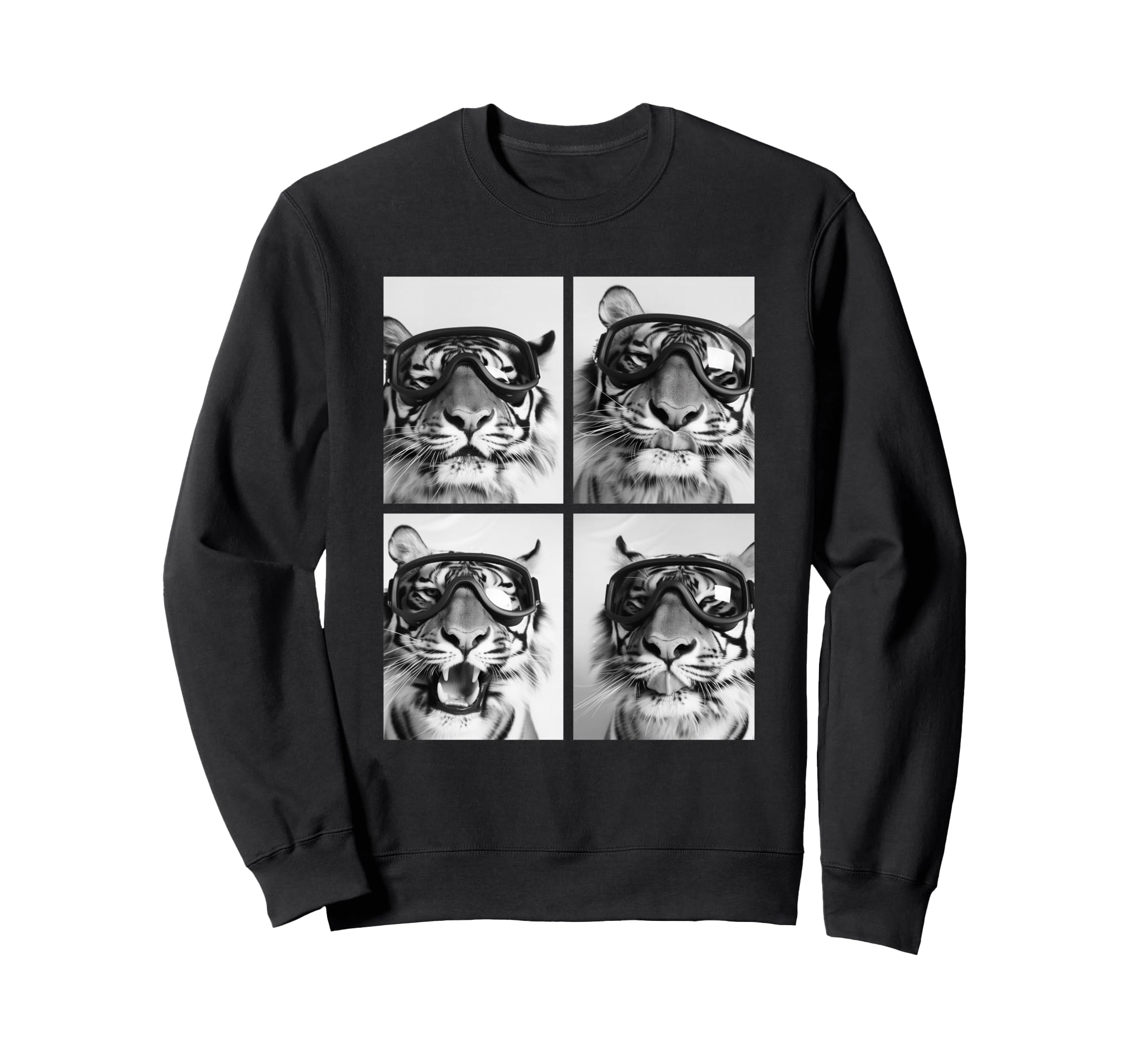 Funny Tiger Snow Goggles Cute Cat Animal Winter Sweatshirt чёрный
Funny Tiger Snow Goggles Cute Cat Animal Winter Sweatshirt чёрный