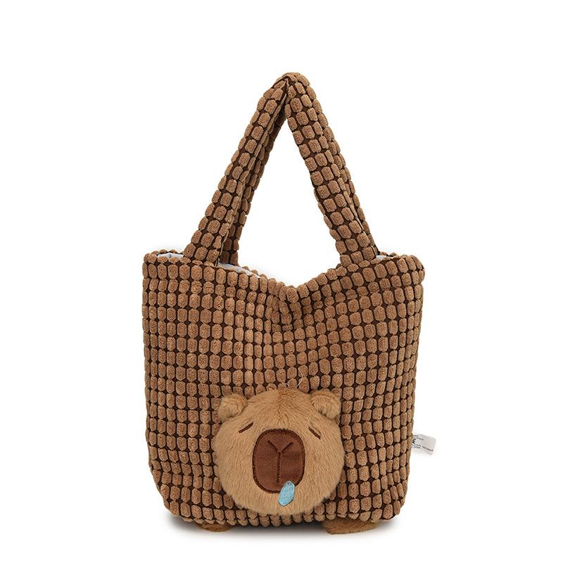 New handbag grab clip doll plush bag cute college student fashion bag коричневый
New handbag grab clip doll plush bag cute college student fashion bag коричневый