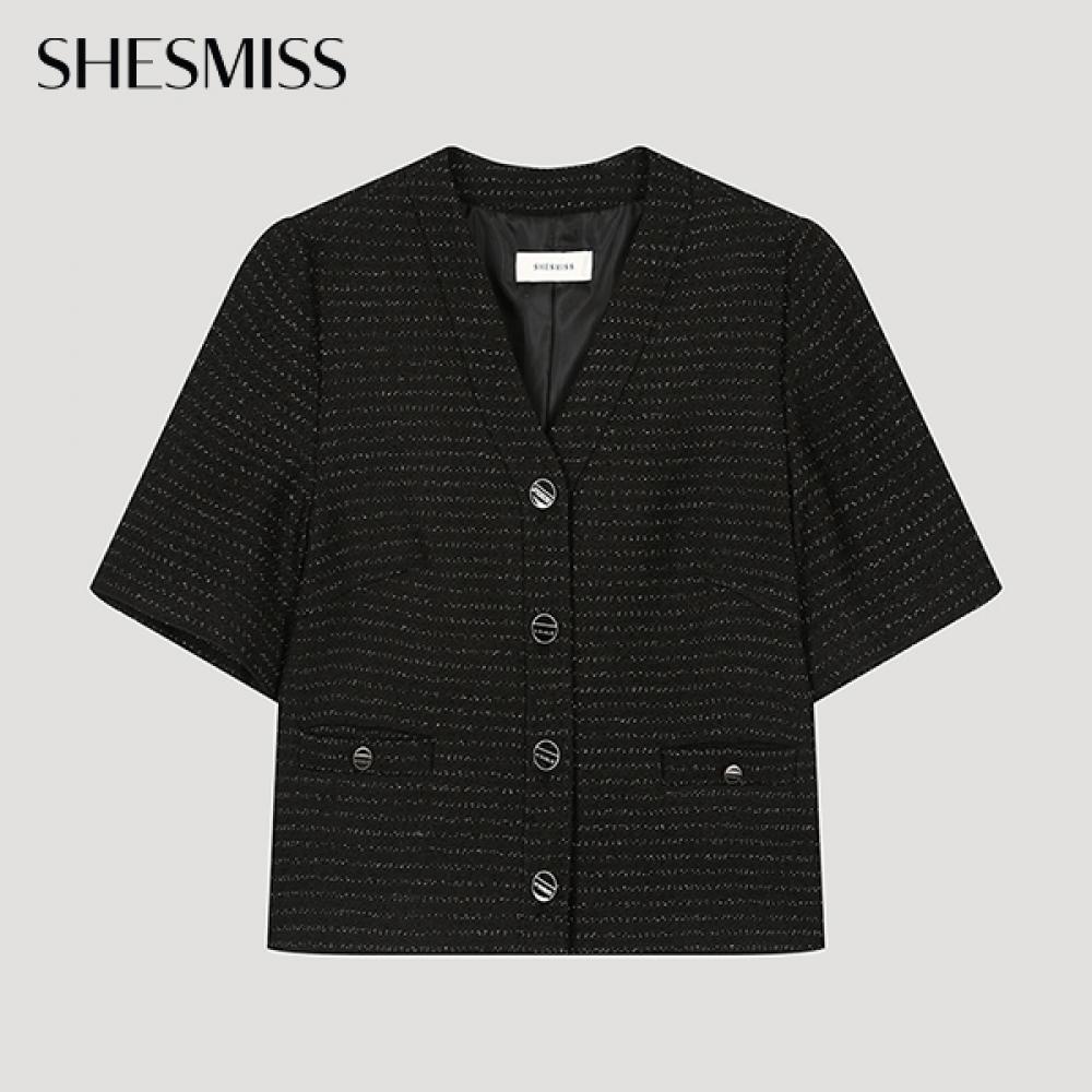 She S miSS Блестящий твидовый пиджак с V-образным вырезом Swwjko22050 Bk blacks/55
She S miSS Блестящий твидовый пиджак с V-образным вырезом Swwjko22050 Bk blacks/55