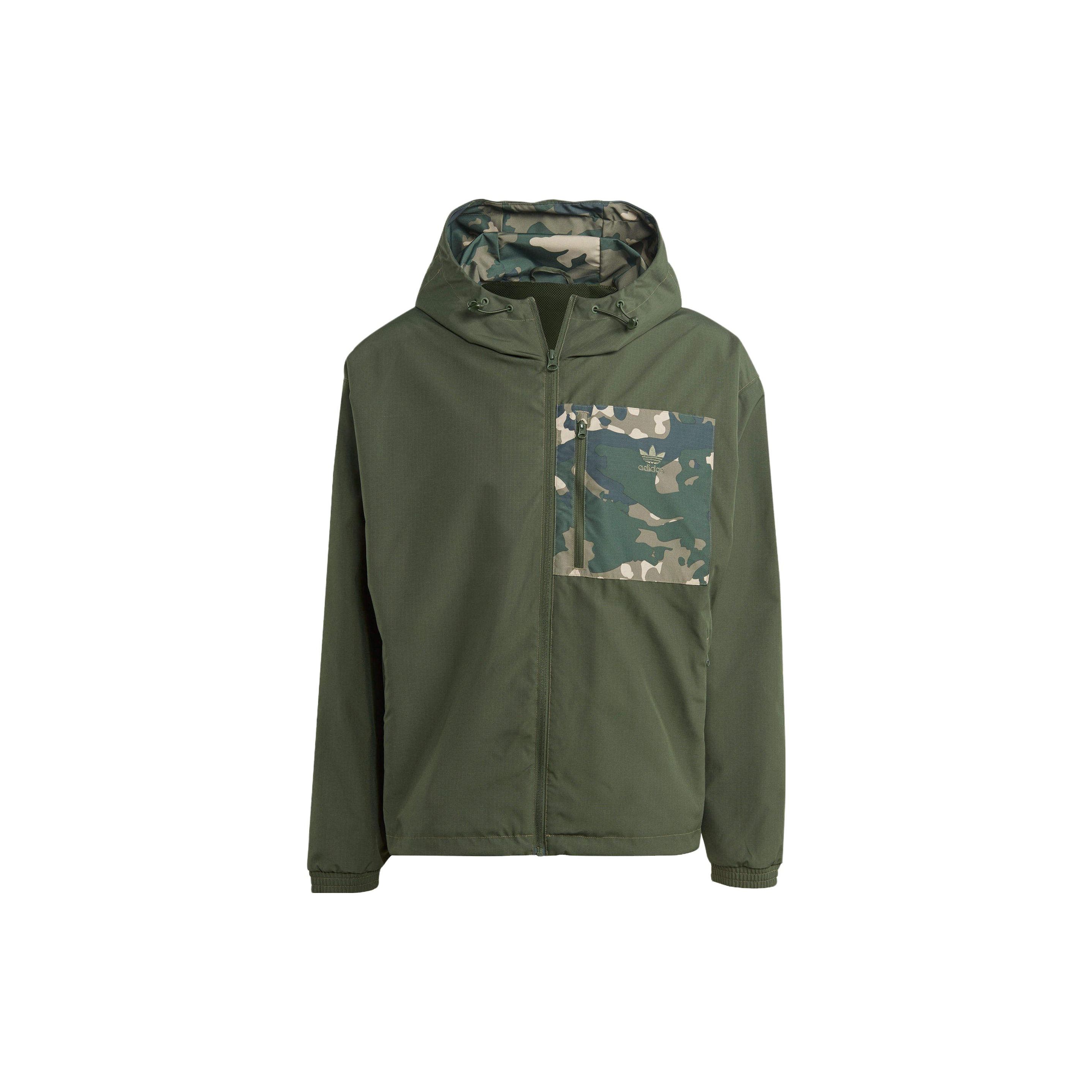 Adidas Мужская ветровка с капюшоном и длинными рукавами Originals Camouflage Print Color Block, цвет зеленый IU4685 L
Adidas Мужская ветровка с капюшоном и длинными рукавами Originals Camouflage Print Color Block, цвет зеленый IU4685 L