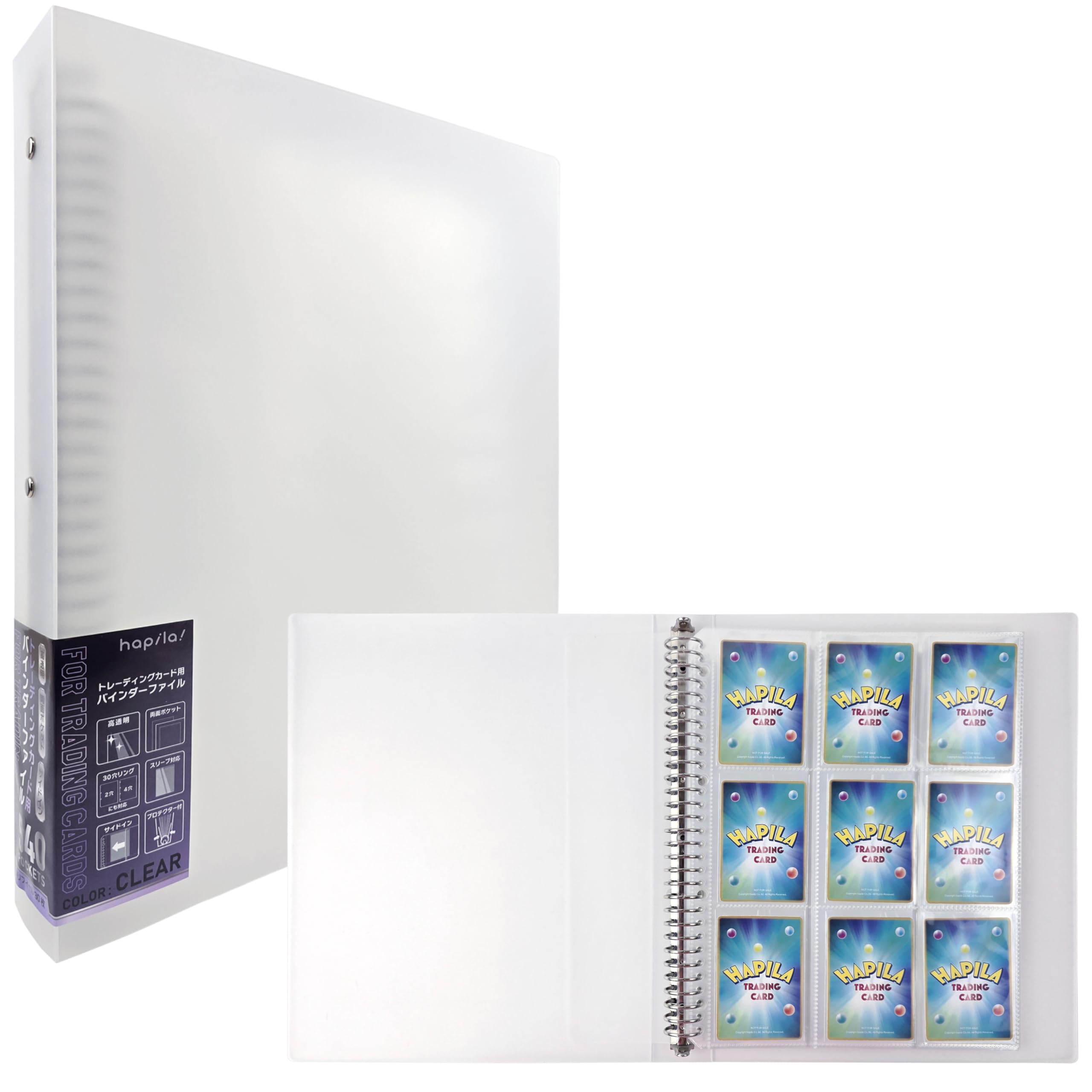 Hapira trading card binder file with 30 540 card 30 side can store the entire trading card clear PF003CL refills, storage, holes, double-sided
Hapira trading card binder file with 30 540 card 30 side can store the entire trading card clear PF003CL refills, storage, holes, double-sided