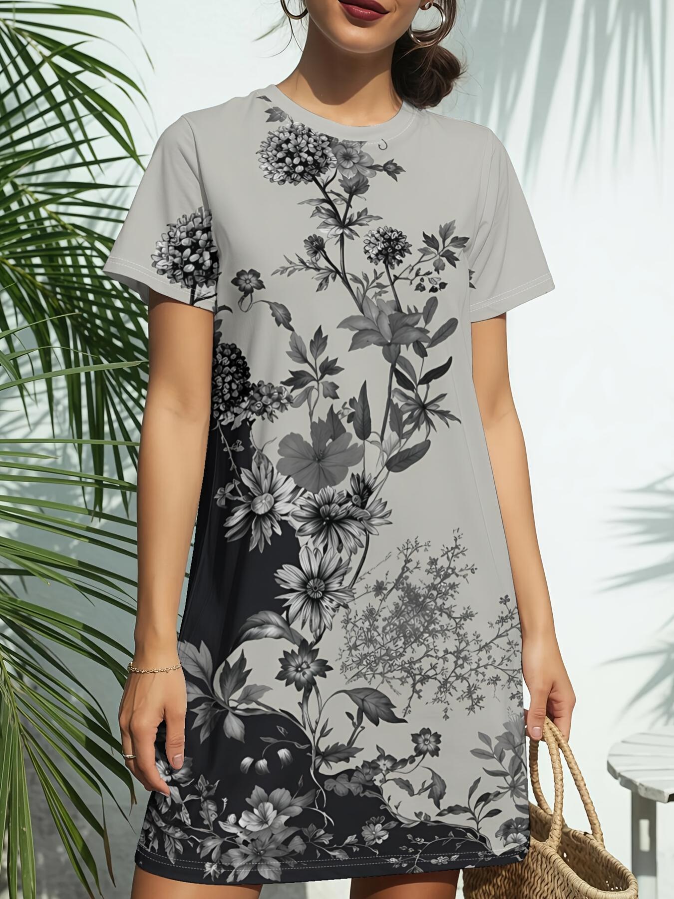 Ink TreeNew Women s Round Neck Short Sleeve T-Shirt Dress. American Style Trend Digital Printing. Casual and Versatile for Spring and Summer. Elegant XS дубильна кора
Ink TreeNew Women s Round Neck Short Sleeve T-Shirt Dress. American Style Trend Digital Printing. Casual and Versatile for Spring and Summer. Elegant XS дубильна кора